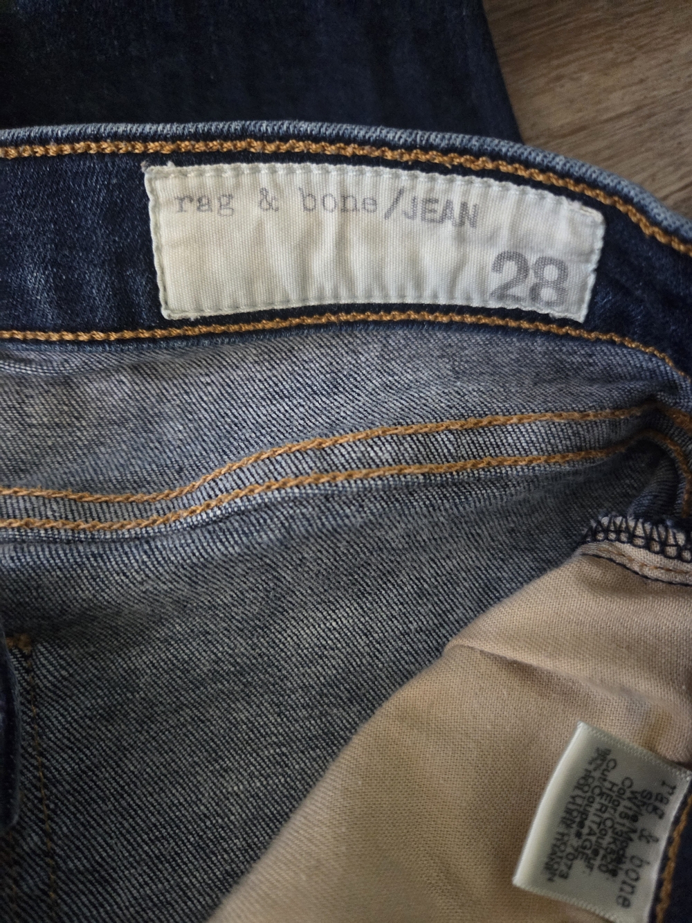 Rag & Bone High Rise Skinny Jeans Size 28 Heritage Dark Wash - Picture 5 of 9